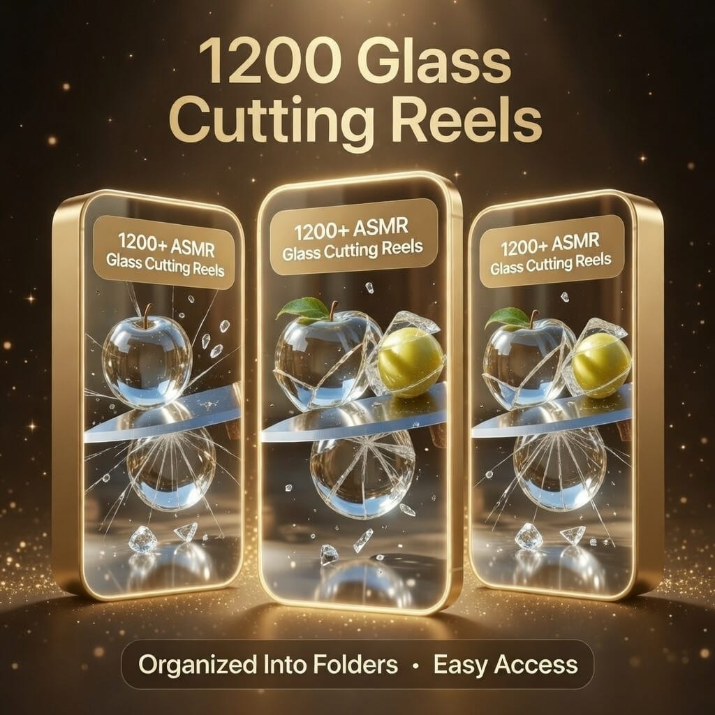 1200+ Viral ASMR Glass Cutting Reels | Satisfying AI Videos